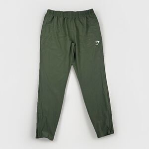 Gymshark Mens Medium Olive Green Joggers Athletic Training Workout Pants